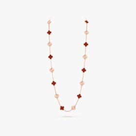 Van Cleef and Arpels Vintage Alhambra long necklace 20 motifs
