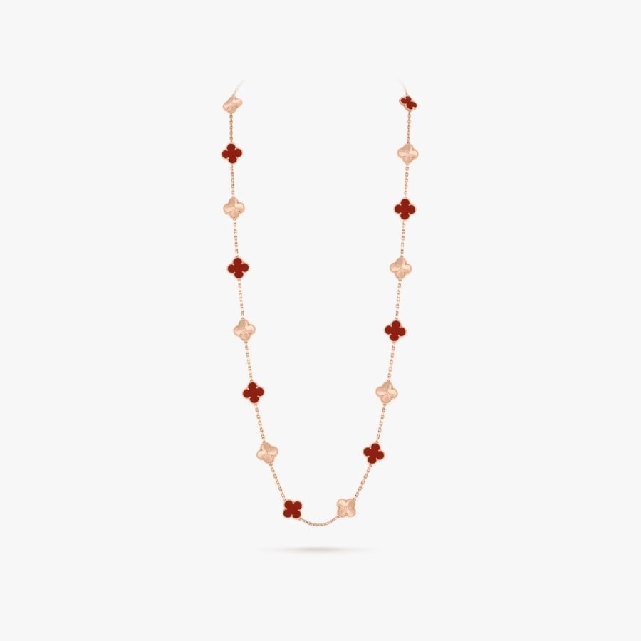 CEL-N-VCA-054.jpg Van Cleef and Arpels Vintage Alhambra long necklace 20 motifs - 图片 1