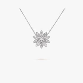Van Cleef and Arpels Lotus clip pendant medium model