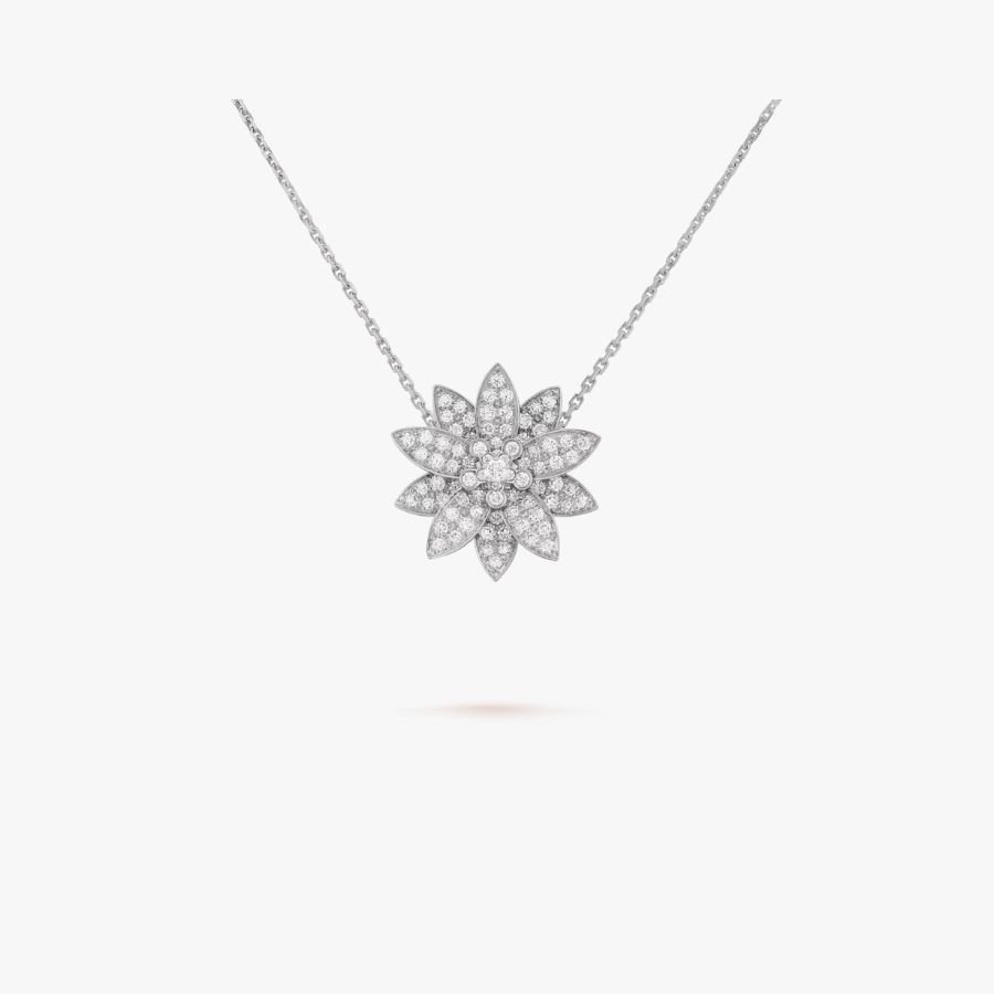 CEL-N-VCA-092.jpg Van Cleef and Arpels Lotus clip pendant medium model - 图片 1