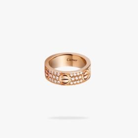 CARTIER LOVE ring classic model paved