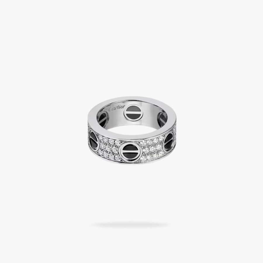 CEL-R-CAR-022.jpg CARTIER LOVE ring classic model paved ceramic - 图片 1