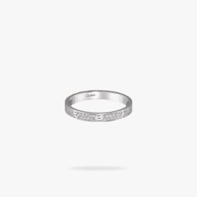 CARTIER LOVE ring mini model paved