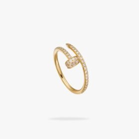 CARTIER Juste un Clou ring small model half-paved