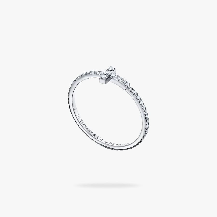 CEL-R-TIF-013.jpg Tiffany and Co TIFFANY T Diamond Wire Band Ring - 图片 1