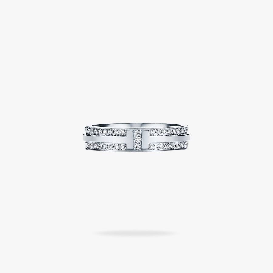 CEL-R-TIF-046.jpg Tiffany and Co TIFFANY T Narrow Pav?? Diamond Ring - 图片 1