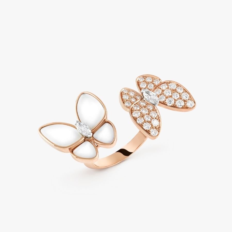 CEL-R-VCA-019.jpg Van Cleef and Arpels Two Butterfly Between the Finger ring - 图片 1