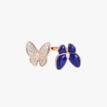 Van Cleef and Arpels Two Butterfly Between the Finger ring