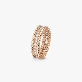 Van Cleef and Arpels Perl??e diamonds ring 1 row
