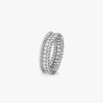Van Cleef and Arpels Perl??e diamonds ring 1 row