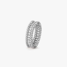 Van Cleef and Arpels Perl??e diamonds ring 1 row
