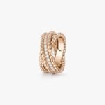 Van Cleef and Arpels Perl??e diamonds duo ring