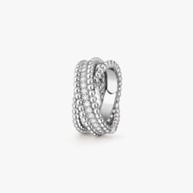 Van Cleef and Arpels Perl??e diamonds duo ring