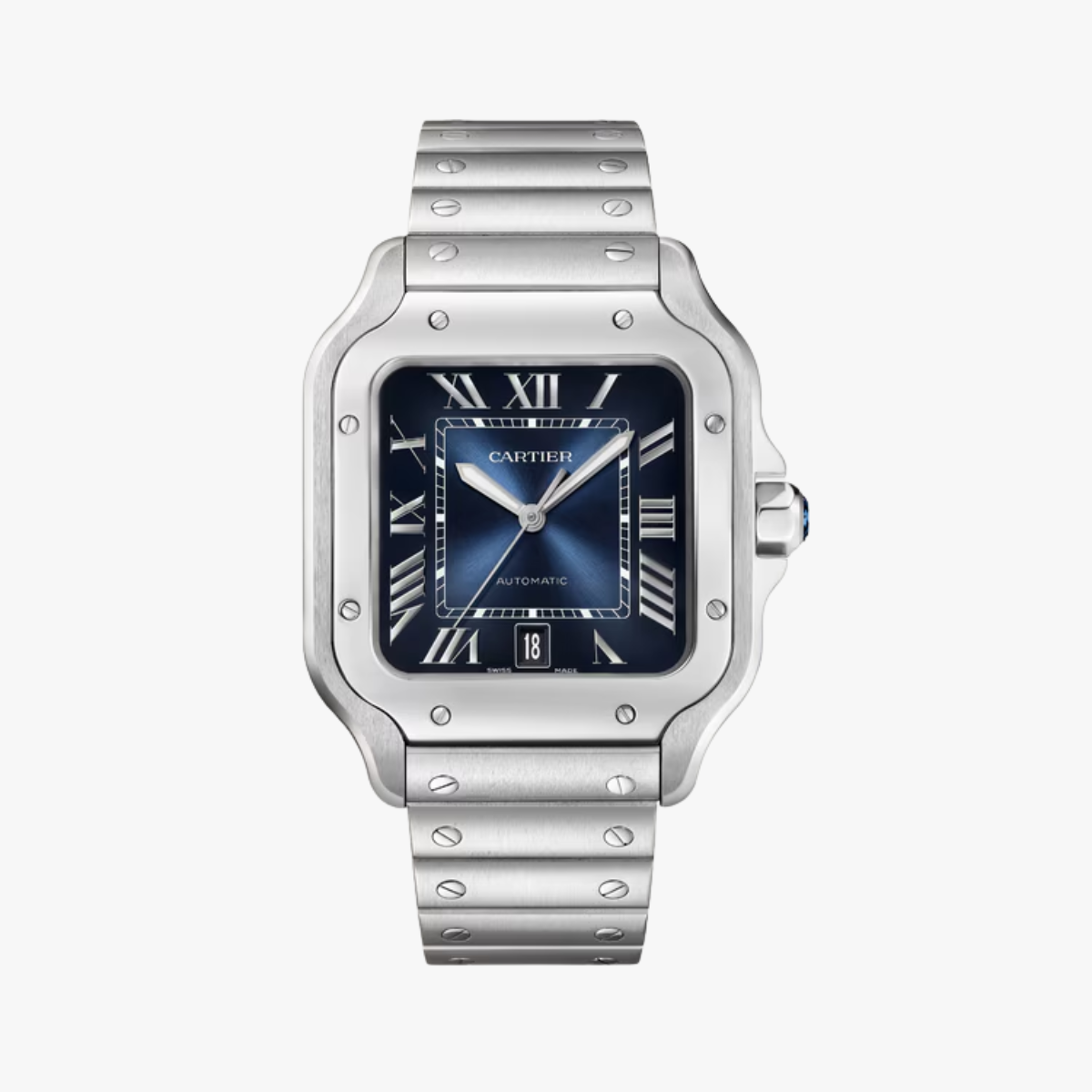 CEL-W-CAR-063.png CARTIER Santos de Cartier watch Large model 47.5 mm x 39.8 mm - 图片 1