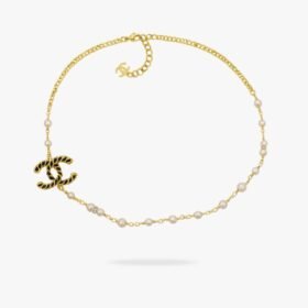 CHANEL CC Pearl Chocker Necklace