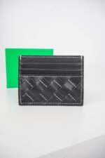 Bottega Veneta Woven Check Card Case - 图片 10