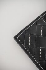 Bottega Veneta Woven Check Card Case - 图片 11