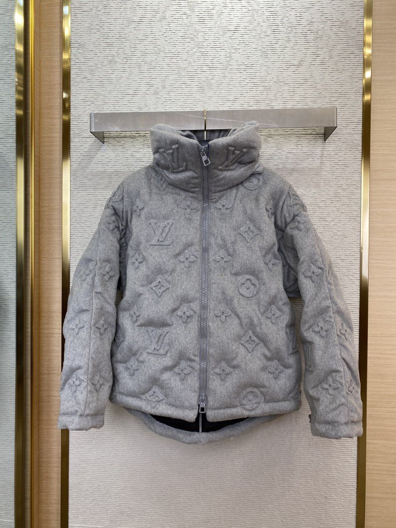 wsxc1727530307425_0.jpg LV Steel Printed Old Flower Down Jacket - 图片 1