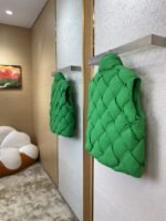 Bottega Veneta Braided Down Vest Green - 图片 4