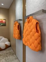 Bottega Veneta Braided Down Vest Orange - 图片 2