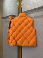 Bottega Veneta Braided Down Vest Orange - 图片 5