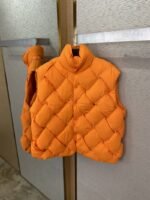 Bottega Veneta Braided Down Vest Orange - 图片 6