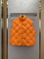 Bottega Veneta Braided Down Vest Orange - 图片 8