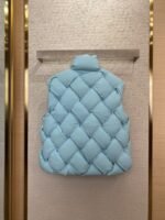 Bottega Veneta Braided Down Vest Light Blue - 图片 2