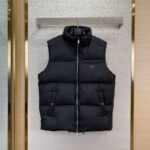 PRADA down waistcoat black