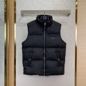 PRADA down waistcoat black