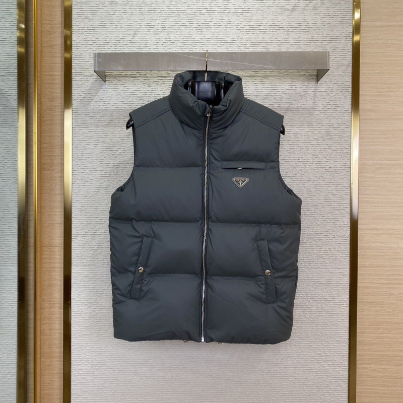 wsxc1727534032224_0.jpg PRADA feather waistcoat grey - 图片 1
