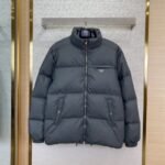 PRADA feather jacket grey