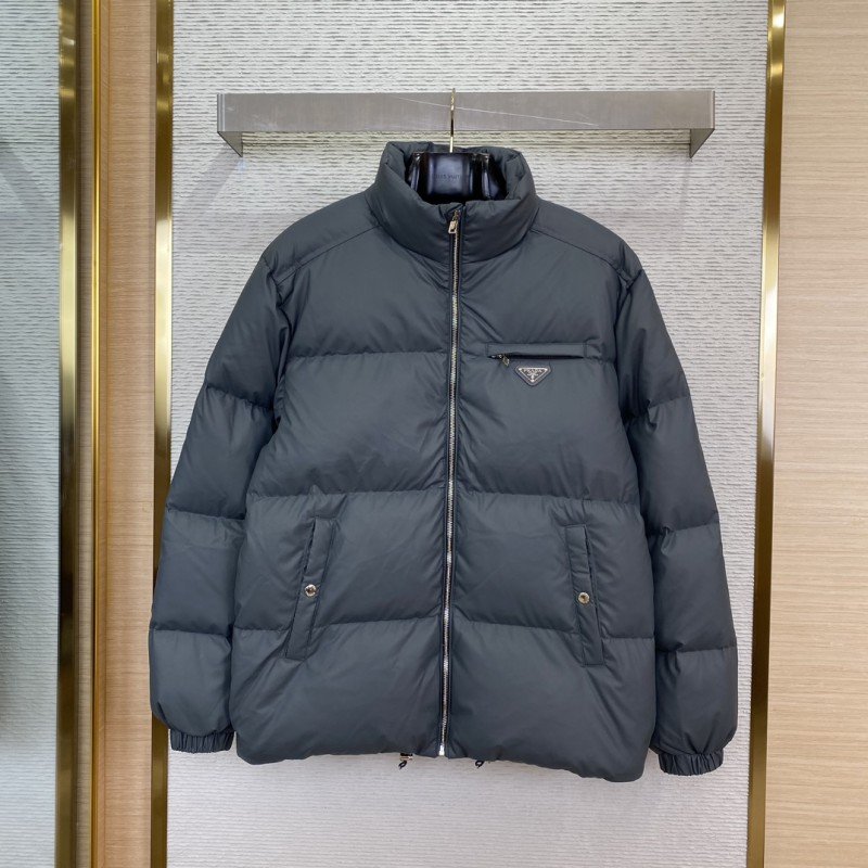 wsxc1727534036304_0.jpg PRADA feather jacket grey - 图片 1