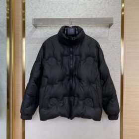 LV Logo Steel Print Down Jacket