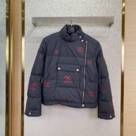 CHANEL cut-out down jacket