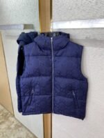 GUCCI Jacquard Down Vest Blue - 图片 7