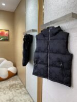 GUCCI Jacquard Down Vest Black - 图片 3
