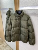 GUCCI Jacquard Down Jacket Green - 图片 7
