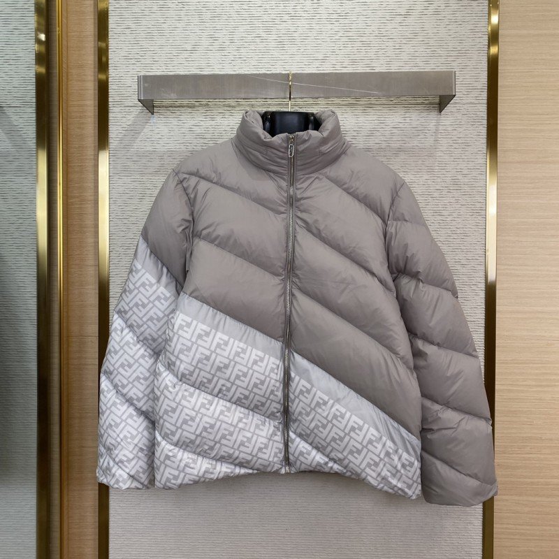wsxc1728056456271_0.jpg Fendi patchwork down jacket grey - 图片 1