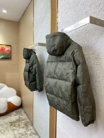 Gucci Jacquard Hooded Down Jacket Green - 图片 4