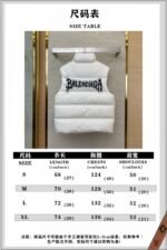 Balenciaga Flame Embroidered Down Vest White - 图片 10