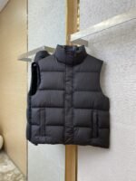 Balenciaga Flame Embroidered Down Vest Black - 图片 5