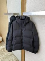 LV Logo Patchwork Hooded Cotton Jacket - 图片 6