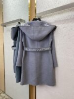 LV Mid-length caped cashmere coat grey 2 - 图片 6