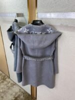 LV Mid-length caped cashmere coat grey 2 - 图片 8