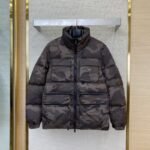 Prada Camouflage Triangle Logo Down Jacket