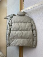 Fendi printed offset labelled down jacket brown - 图片 6