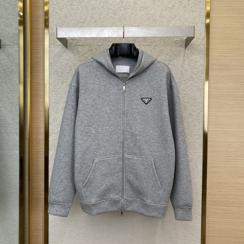 wsxc1729306778947_0.jpg Prada Space Cotton Triangle Label Hooded Jacket - 图片 1