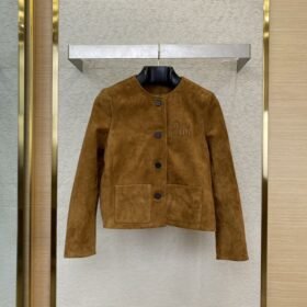 Miu Miu Suede Jacket Coat