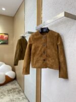 Miu Miu Suede Jacket Coat - 图片 3